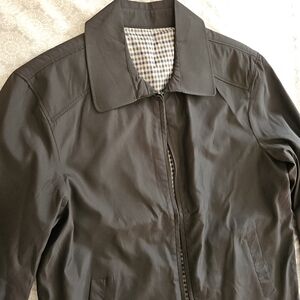 Men's Black Windbreaker Jacket
